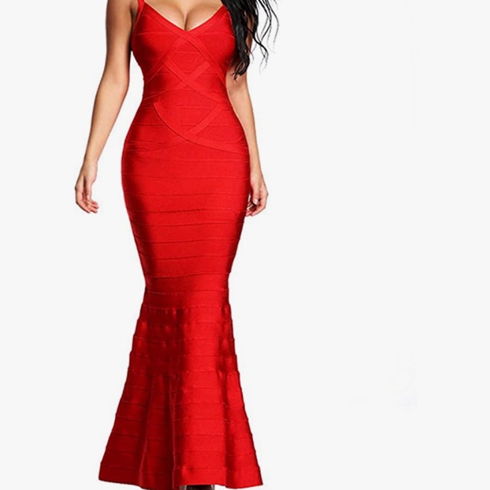 Little Black Dress Long Prom Dress Formal Evening Gown Floor Length Size S